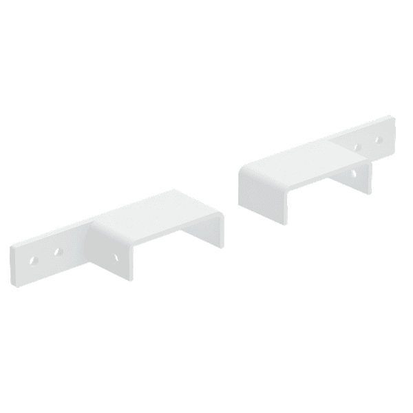 VISOR Handrail Offset Bracket White 2pk