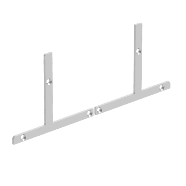 VISOR - 2 x Deck Mount End Plates - Mill