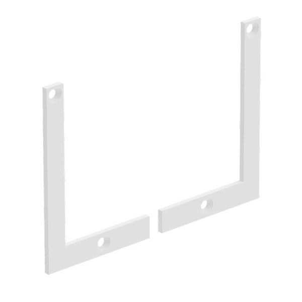 VISOR Balustrade End Plate White