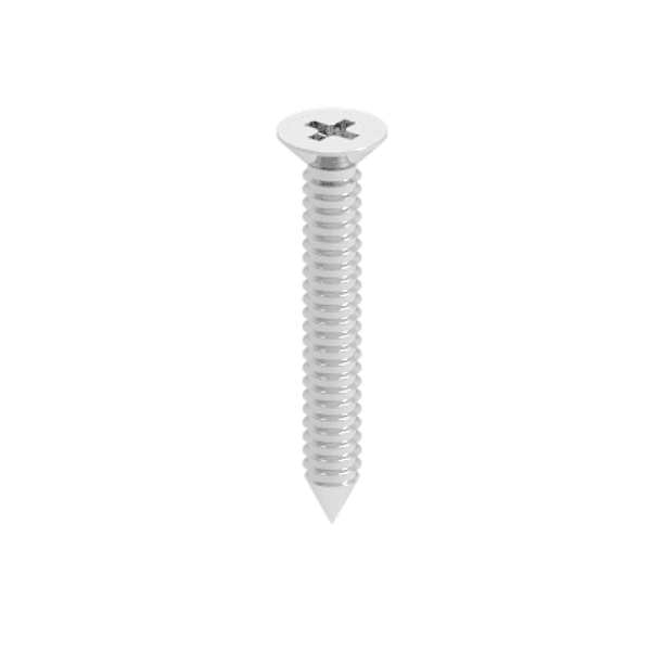 VISOR 8g x 25mm Countersunk Screw Mill 50pk
