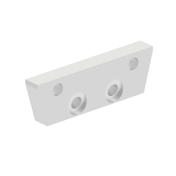VISOR - 63x20mm Wall/Post Bracket - Mill