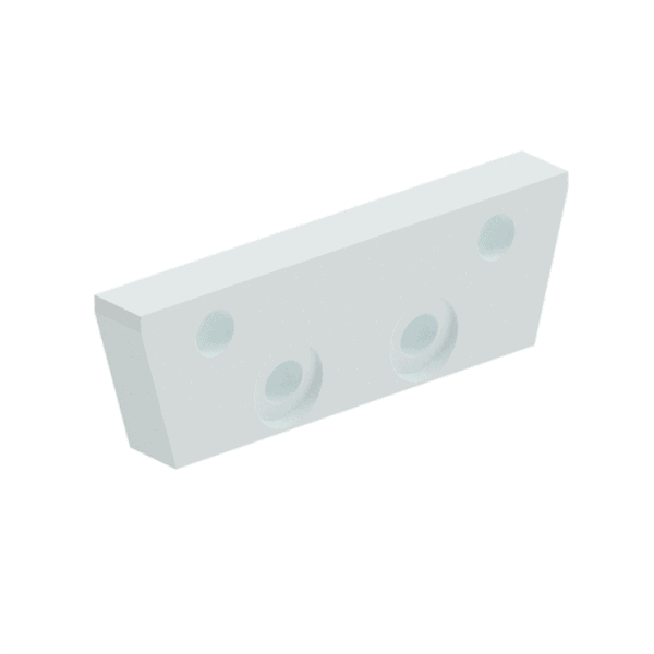 VISOR 63x20mm Wall/Post Bracket White