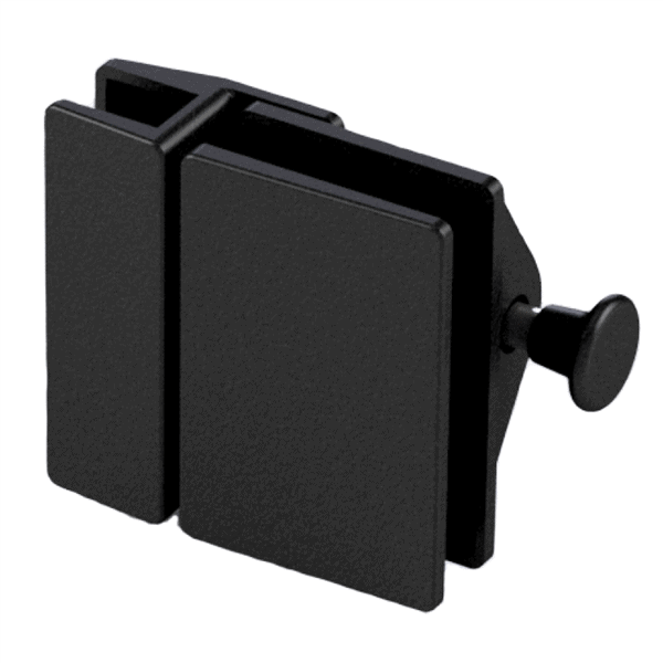 Atlantic – Glass To Glass 180° Latch Kit – Matt Black