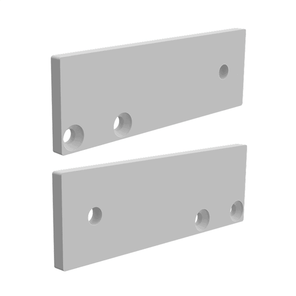 35 Series Railing 35x35mm Flat Wall Plate - Matt White