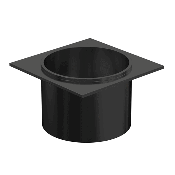 Drainlab - 50mm Diameter Drain Outlet - Black