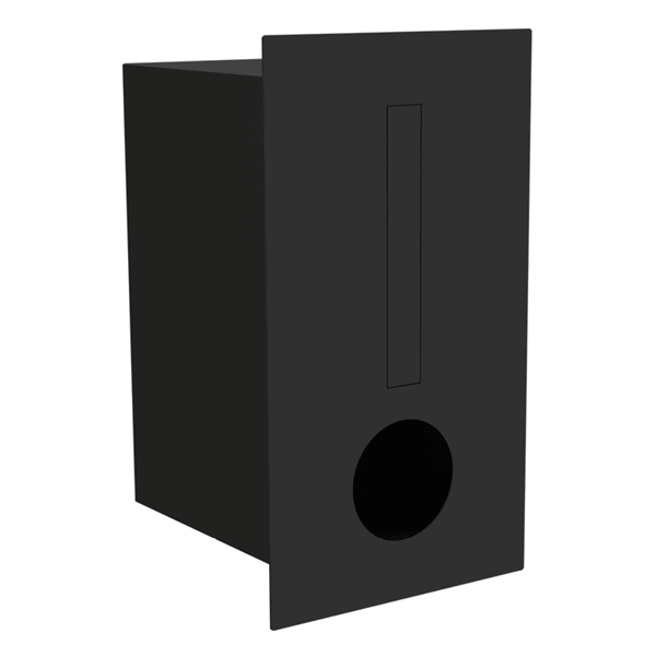 Posta - Fence Mount Letterbox - Black