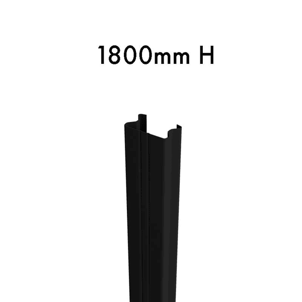 Colorbond Channel Post - Black