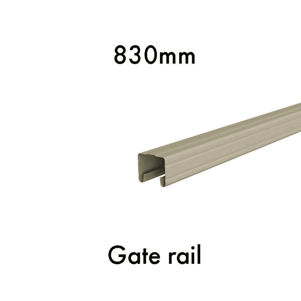 Colorbond Gate Rail 830mm - Paperbark