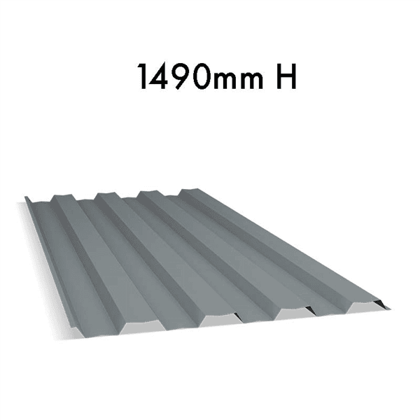 Colorbond GO-LINE Panel 1490mm High Basalt
