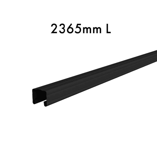 Colorbond Rail For Sheet 2365mm - Black