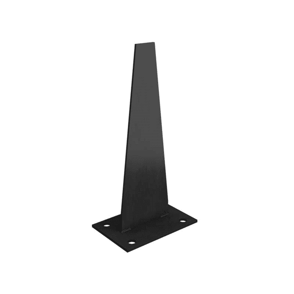 Colorbond Sharkfin Base Plate - Black