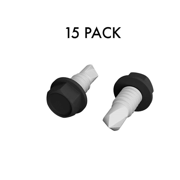 10-16 x 16mm Tek Screw Black