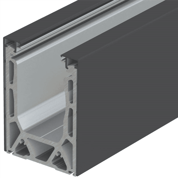 Versatilt Heavy Duty Deck Mount Channel Kit Black
