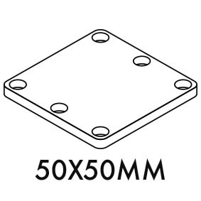 Australis - 4mm Plate 50x50 - Mill
