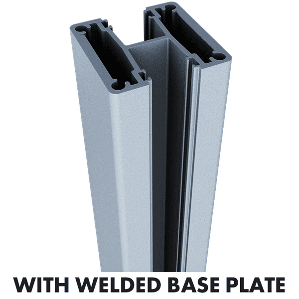 Australis 50x50mm 2 Way Deluxe Post 1400mm Base Plated Mill