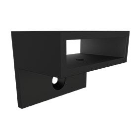 SOLO 50x10mm Wall Plate Matt Black
