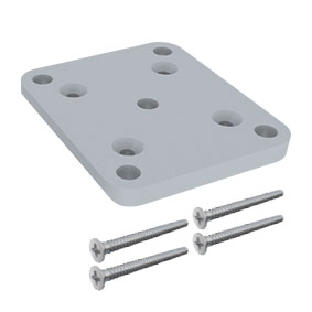 65 x 65mm Post Base Plate Set - Mill