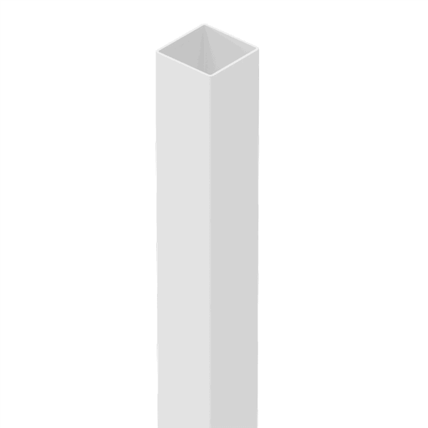65 x 65mm Steel Post - 2700mm Long - White