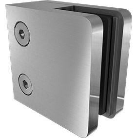 Square Front Clamp Flat Back Satin