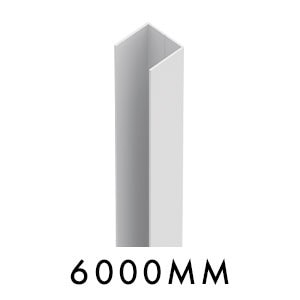 Xpress Plus - U Channel 6000mm - White