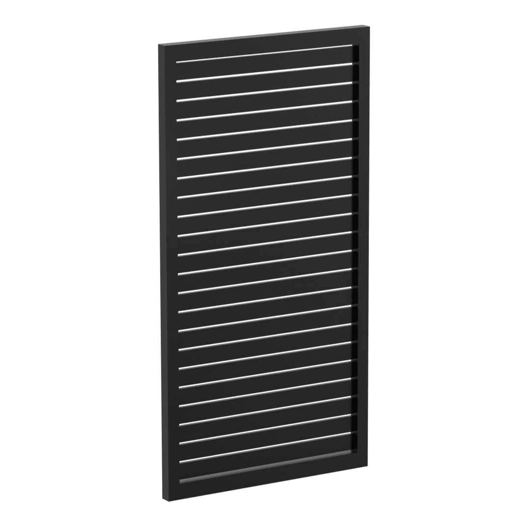 65mm x 16mm Pre-Fabricated Aluminium Slat Gate - 930mm Wide x 1800mm High