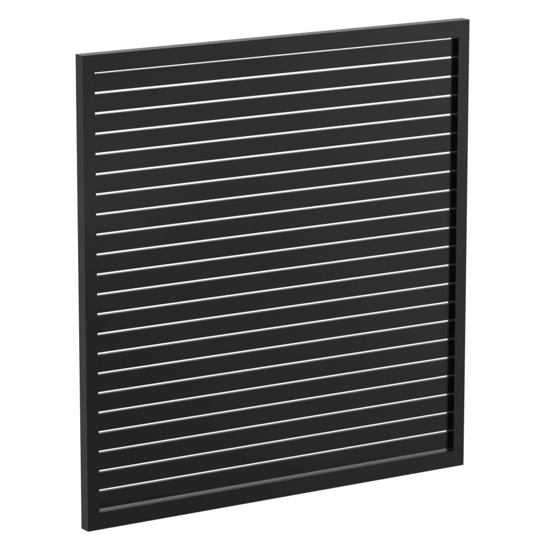 65mm x 16mm Pre-Fabricated Aluminium Slat Gate - 1720mm Wide x 1800mm High