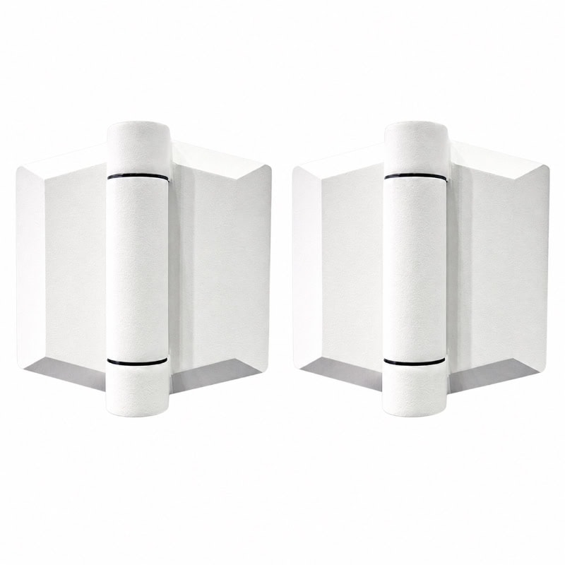 Polaris 155 Series – Glass To Glass Hinge Set – Matt White