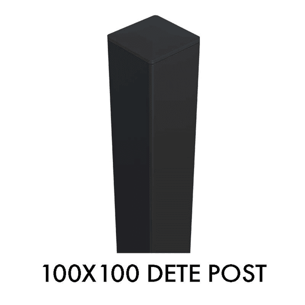 Zeus Steel 3000mm Post 100mm x 100mm Black
