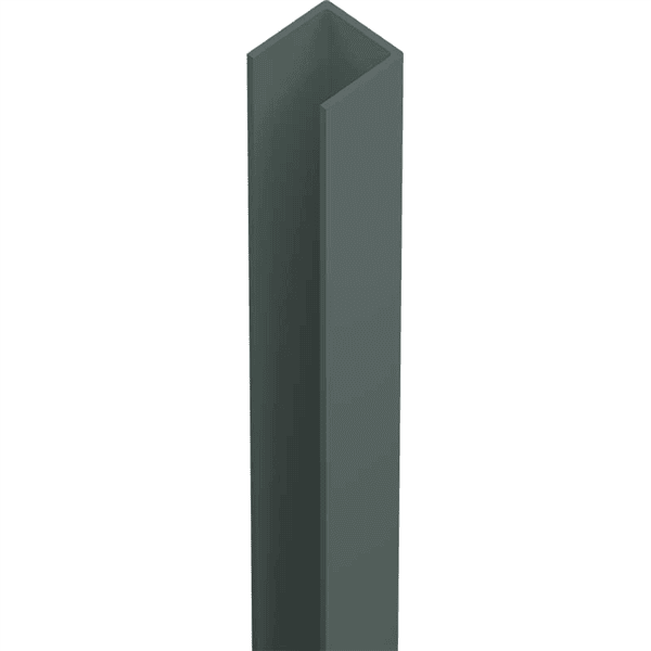 QuickScreen Heavy Duty U Channel Top/Bottom Frame 5000mm Long - Woodland Grey
