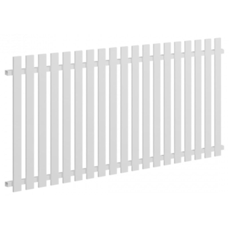 Classic Aluminium Picket Panel – 2035mm x 1200mm – Pearl White