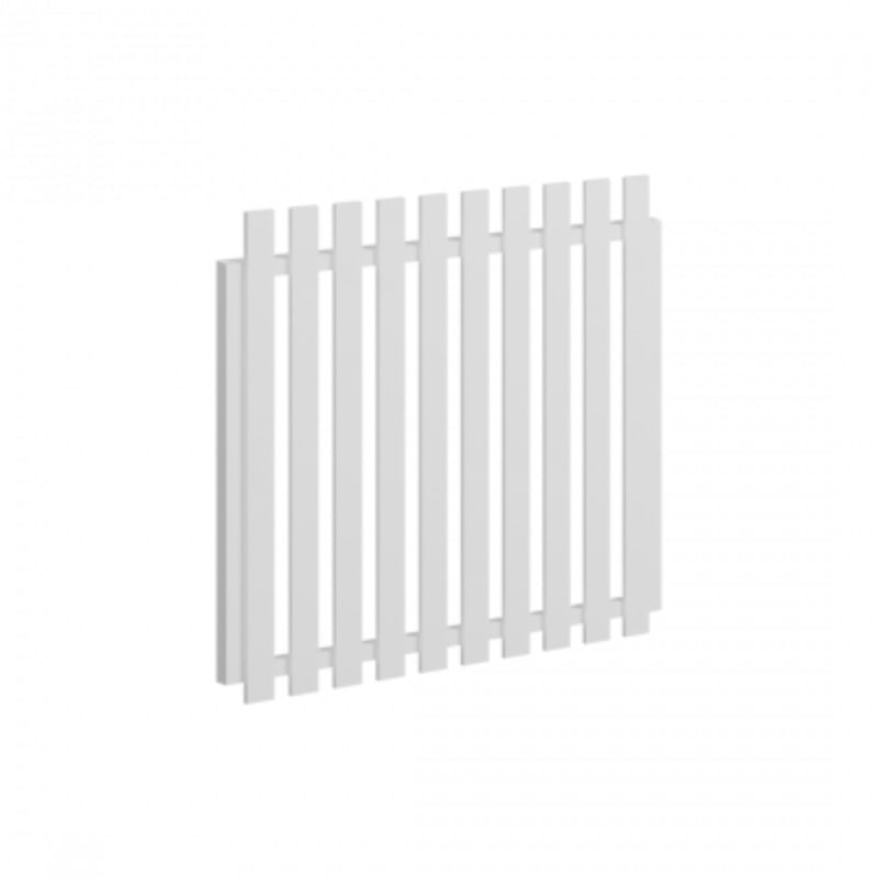 Classic Aluminium Picket Gate – 1090mm x 1200mm – Pearl White