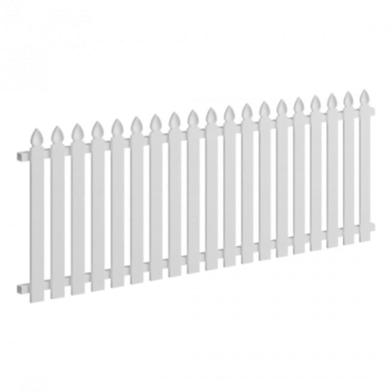 Colonial Aluminium Picket Panel – 2035mm x 900mm – Pearl White
