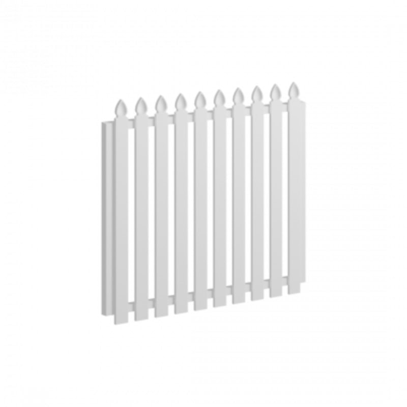 Colonial Aluminium Picket Gate – 1090mm x 1200mm – Pearl White