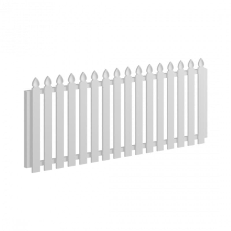 Colonial Aluminium Picket Gate – 1720mm x 900mm – Pearl White