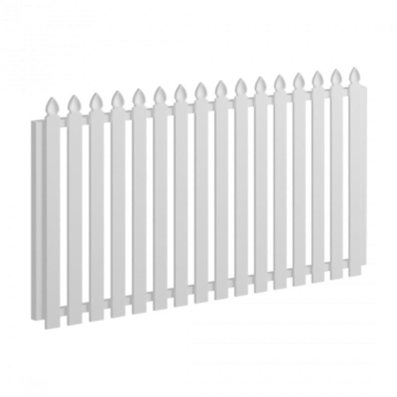 Colonial Aluminium Picket Gate – 1720mm x 1200mm – Pearl White