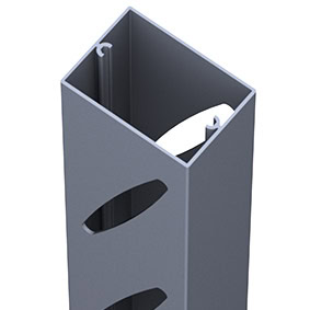 Pronto - Nil Spacing Slotted Louvre Midrail – 5800mm