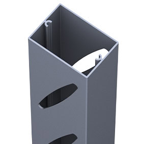 Pronto - 9mm Spacing Slotted Louvre Midrail – 5800mm