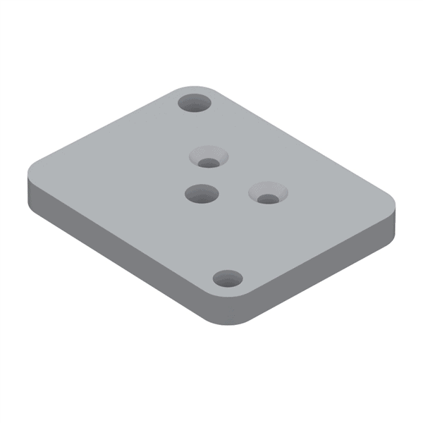 Pronto - Louvre Side Frame Base Plate Set – 80 × 100mm