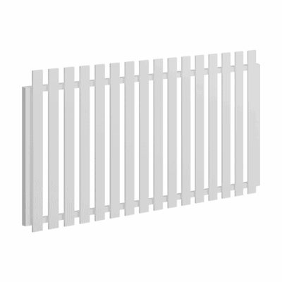 Classic Aluminium Picket Gate – 1720mm x 1200mm – Pearl White