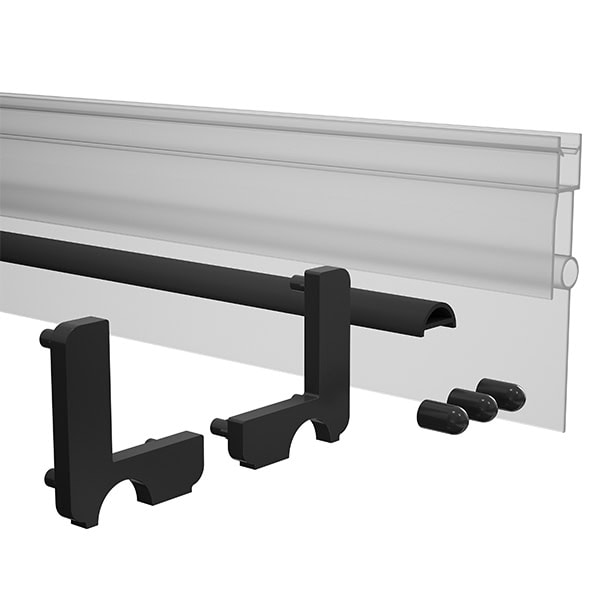 Trilogy - Sill-Less Shower Kit - Matt Black