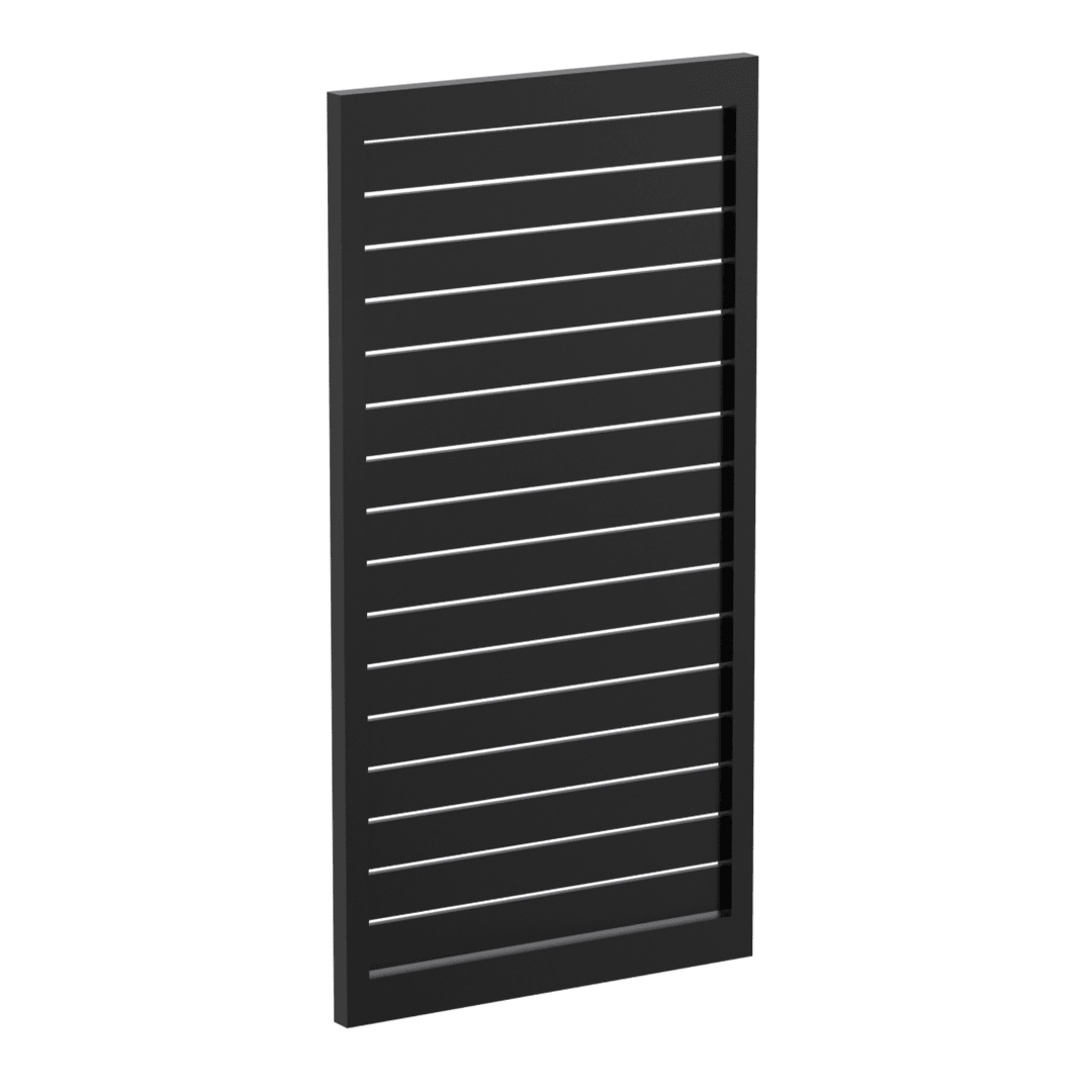 90mm x 16mm Pre-Fabricated Aluminium Slat Gate - 930mm Wide x 1800mm High