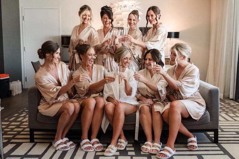 Bridal party celebration at Le Méridien in Oak Brook, IL