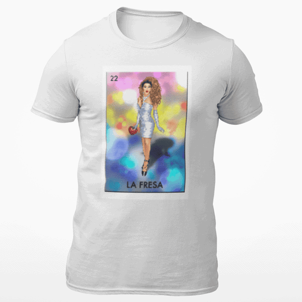 Betty Fresas Loteria White Front T-Shirt