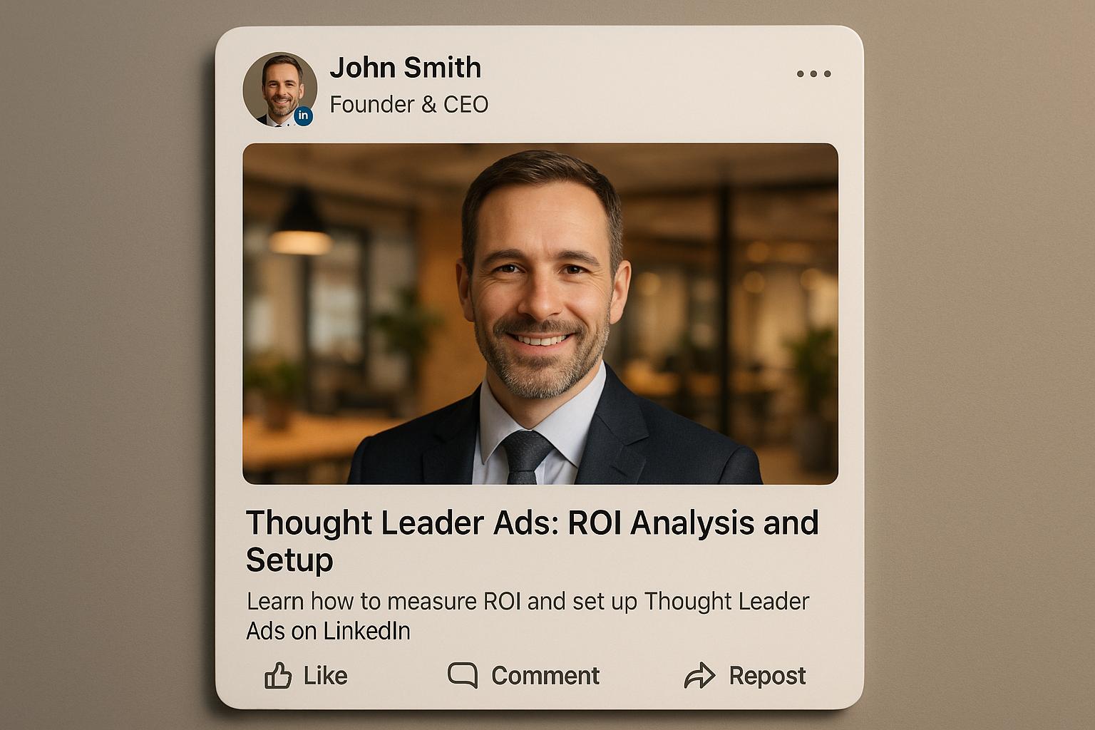 LinkedIn Thought Leader Ads: ROI Analysis and Setup