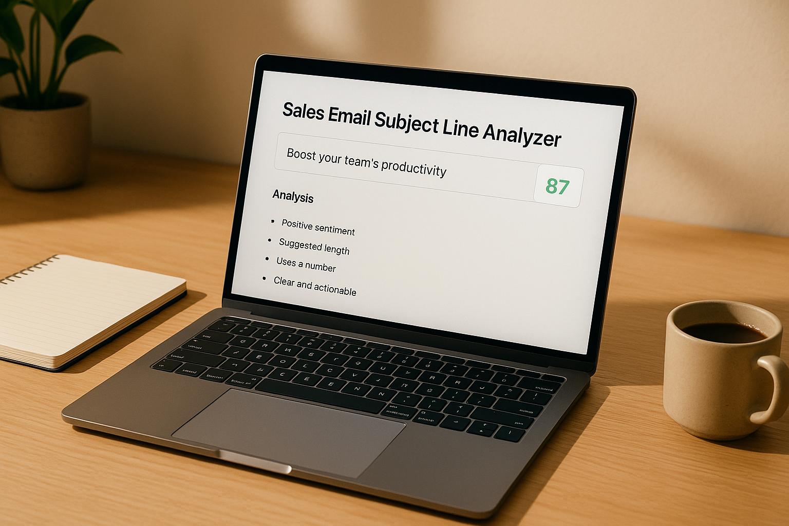 Sales Email Subject Line Analyzer