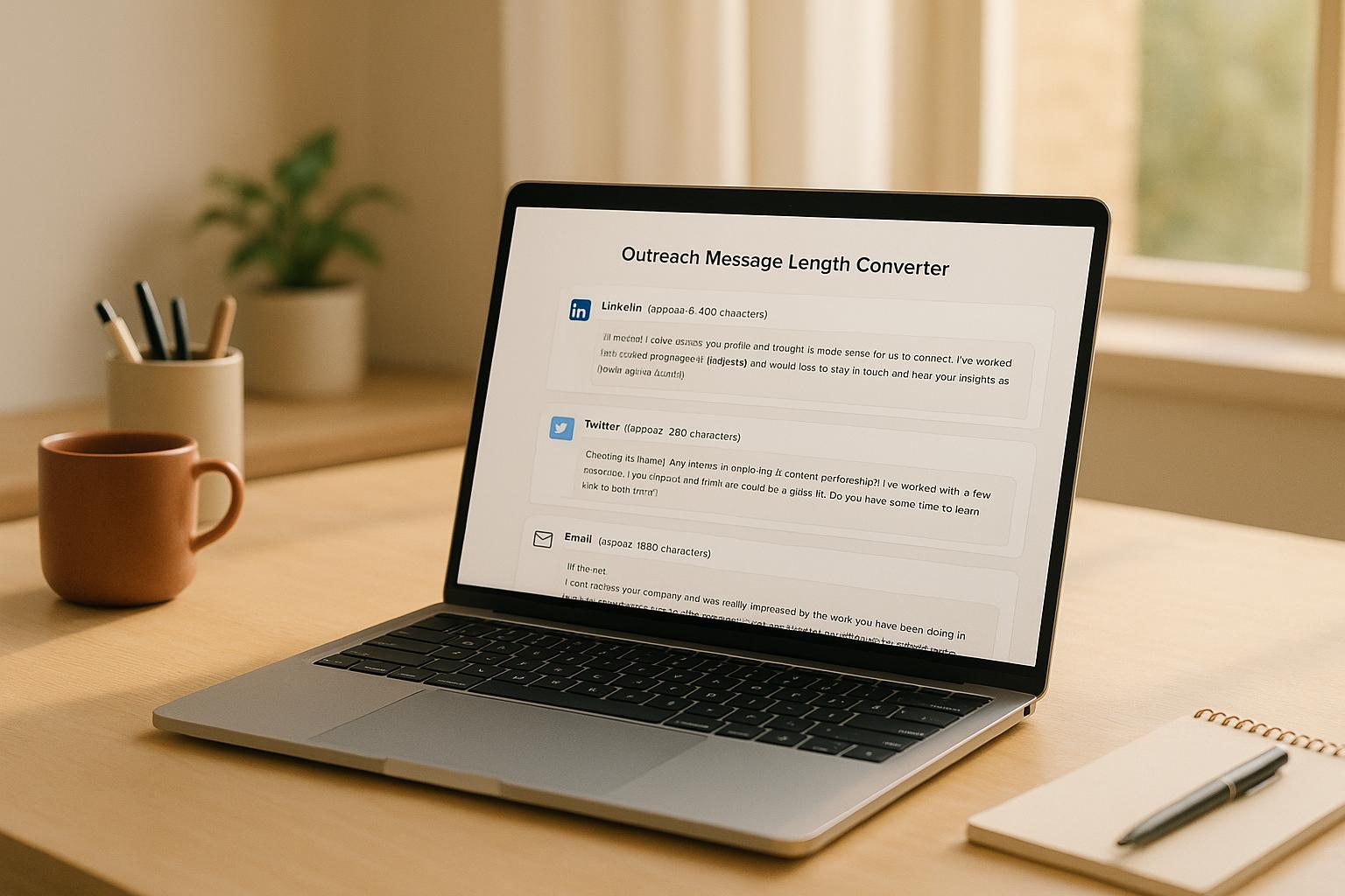 Outreach Message Length Converter