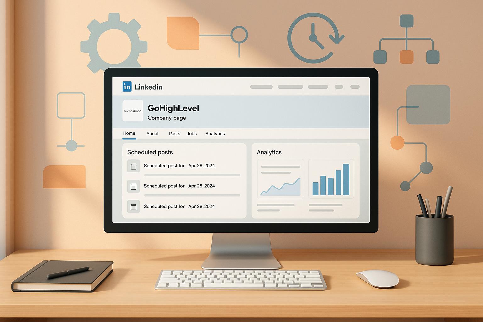 GoHighLevel LinkedIn Company Page Automation