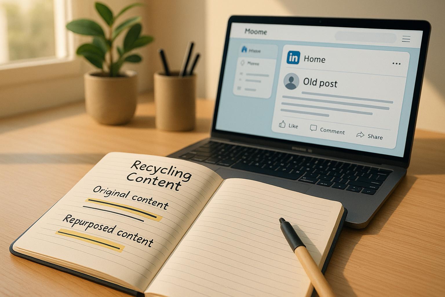 LinkedIn Content Recycling: Repost Old Content Without Penalties