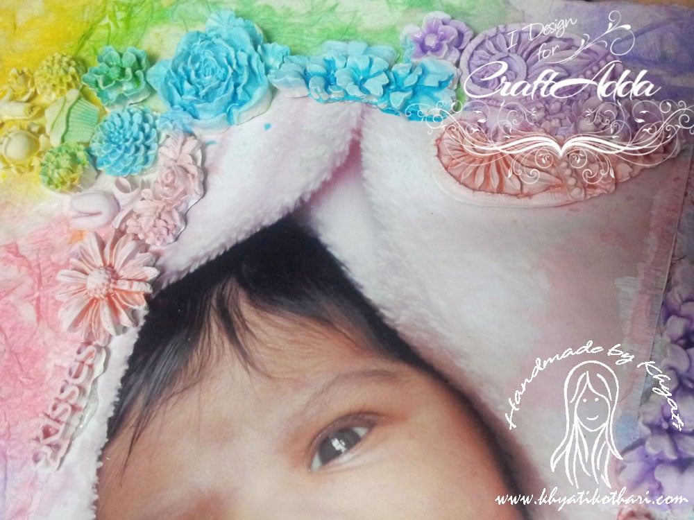 A Mixed Media layout page using molds & a tutorial 11