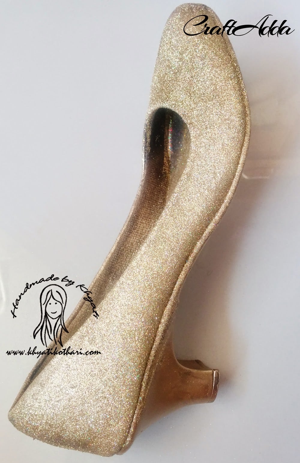DIY Glittered Shoes 3